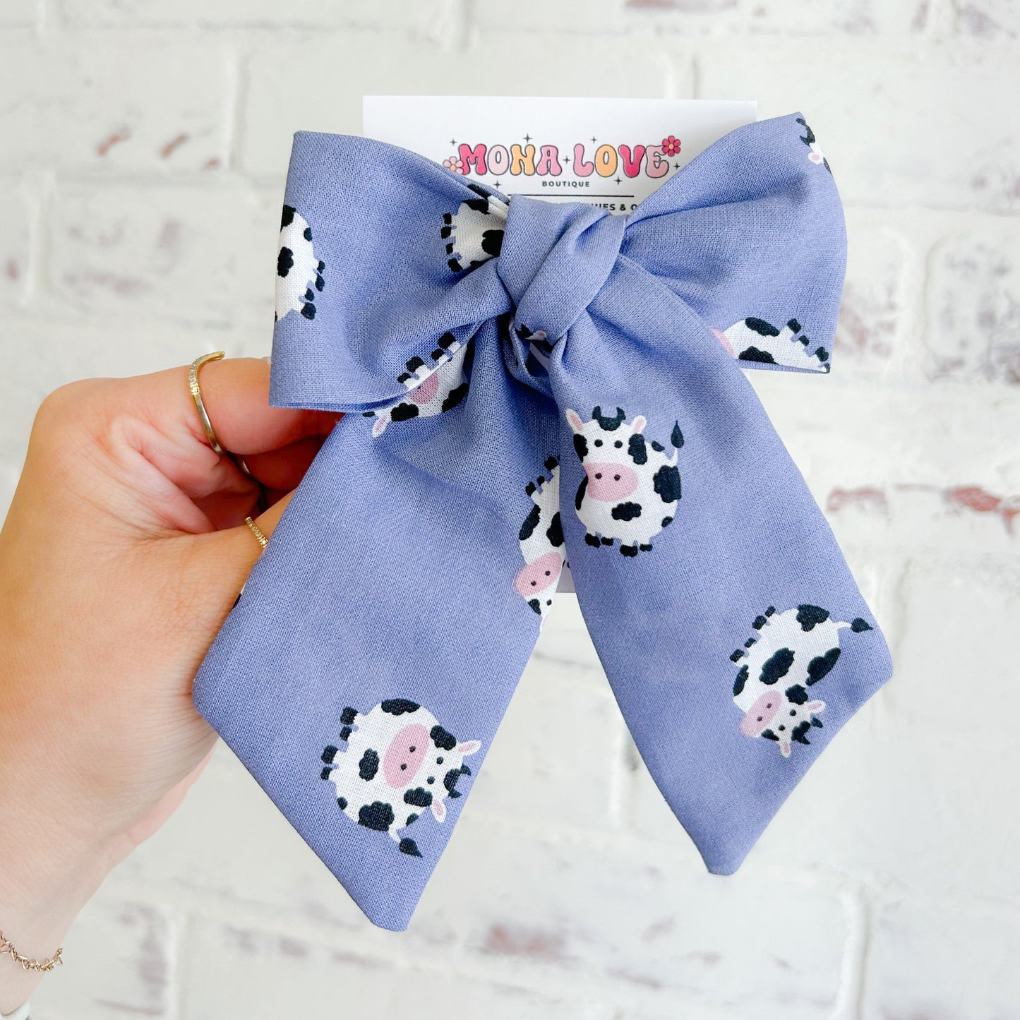 Cow Hair Bow