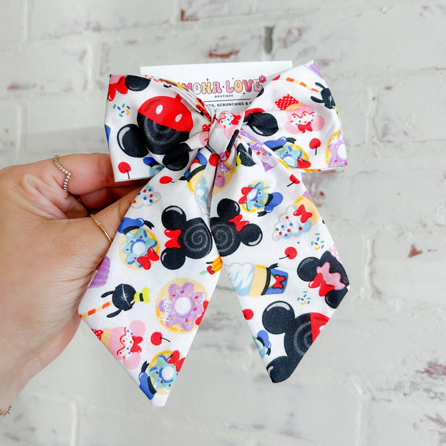 Candy Mouse Hair Bow