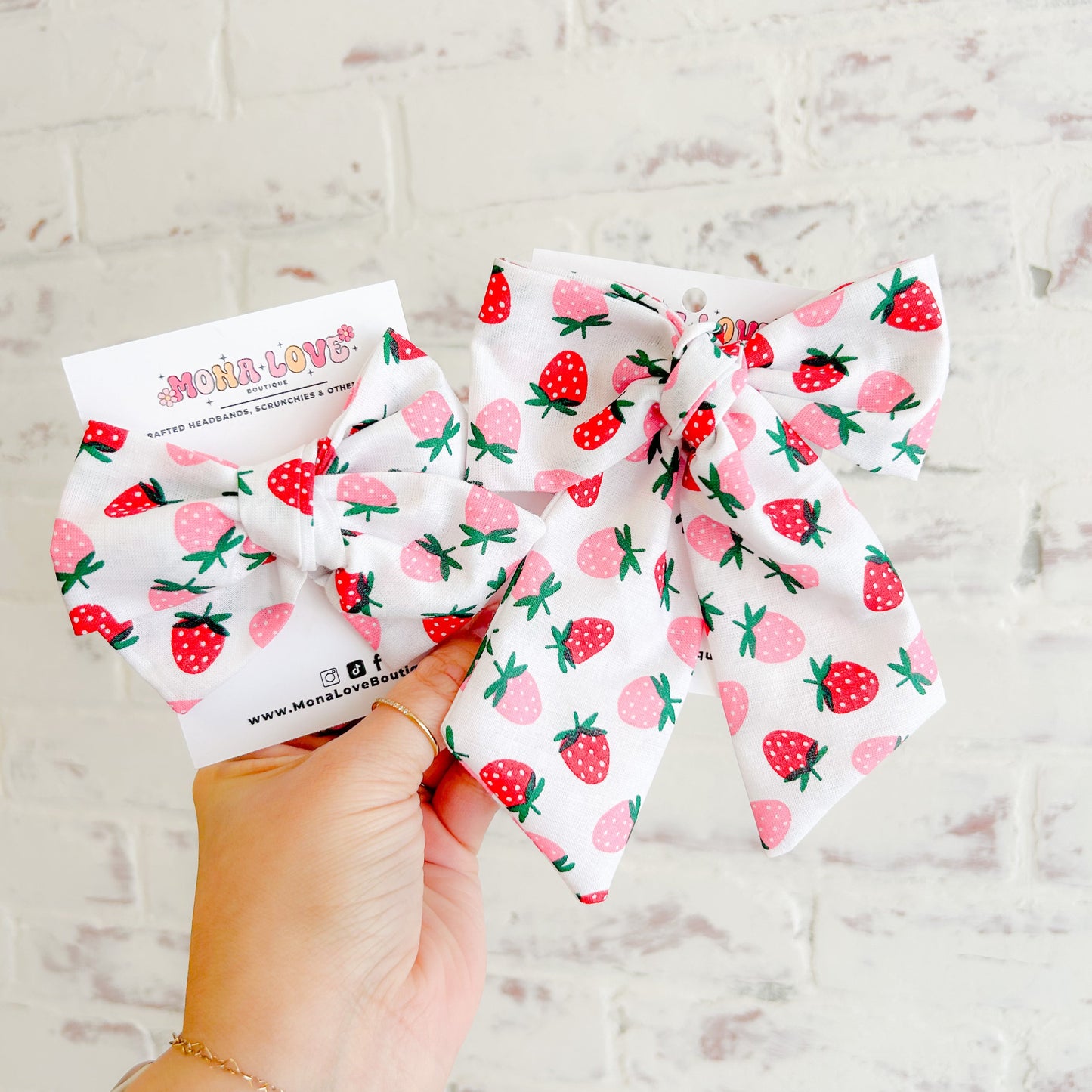 Strawberry Hair Bow