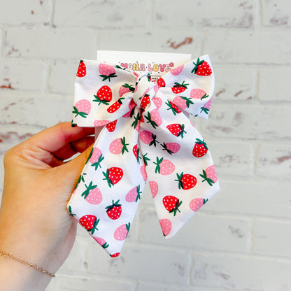 Strawberry Hair Bow