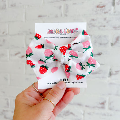 Strawberry Hair Bow